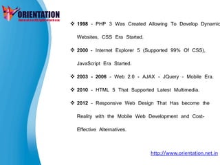 Evolution of web design | PDF | Web Development | Internet