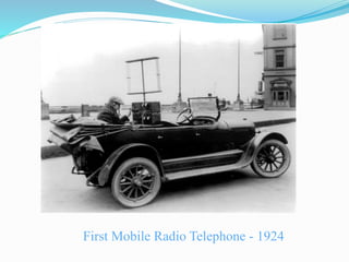 First Mobile Radio Telephone - 1924
 