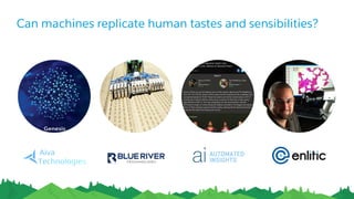 Can machines replicate human tastes and sensibilities?
 