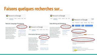Faisons quelques recherches sur...
 