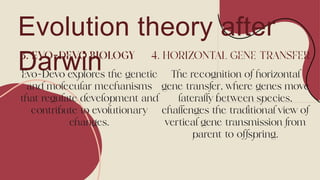 Evolution theory after
Darwin
 