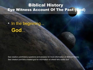 Evolution vs Creation | PDF