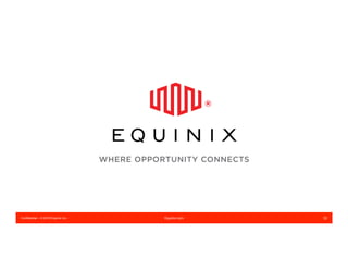 Confidential – © 2016 Equinix Inc. Equinix.com 32
 