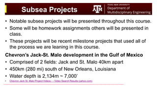 An introduction to Evolution of a Subsea Project | PDF