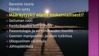 Evoluutioteoria ja tiede fi 12.1.2021