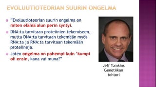 Evoluutioteoria ja tiede fi 12.1.2021
