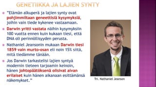 Evoluutioteoria ja tiede fi 12.1.2021