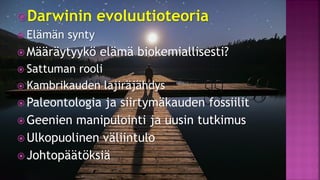 Evoluutioteoria ja tiede fi 12.1.2021