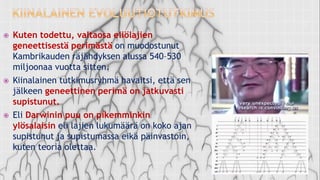 Evoluutioteoria ja tiede fi 12.1.2021