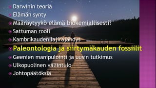 Evoluutioteoria ja tiede fi 12.1.2021