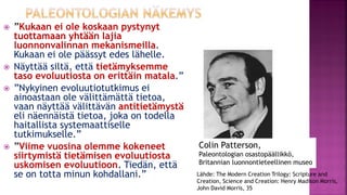 Evoluutioteoria ja tiede fi 12.1.2021