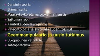 Evoluutioteoria ja tiede fi 12.1.2021
