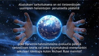 Evoluutioteoria ja tiede fi 12.1.2021