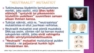 Evoluutioteoria ja tiede fi 12.1.2021
