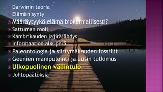 Evoluutioteoria ja tiede fi 12.1.2021