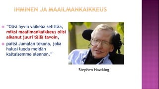 Evoluutioteoria ja tiede fi 12.1.2021