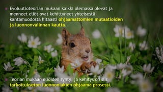 Evoluutioteoria ja tiede fi 12.1.2021