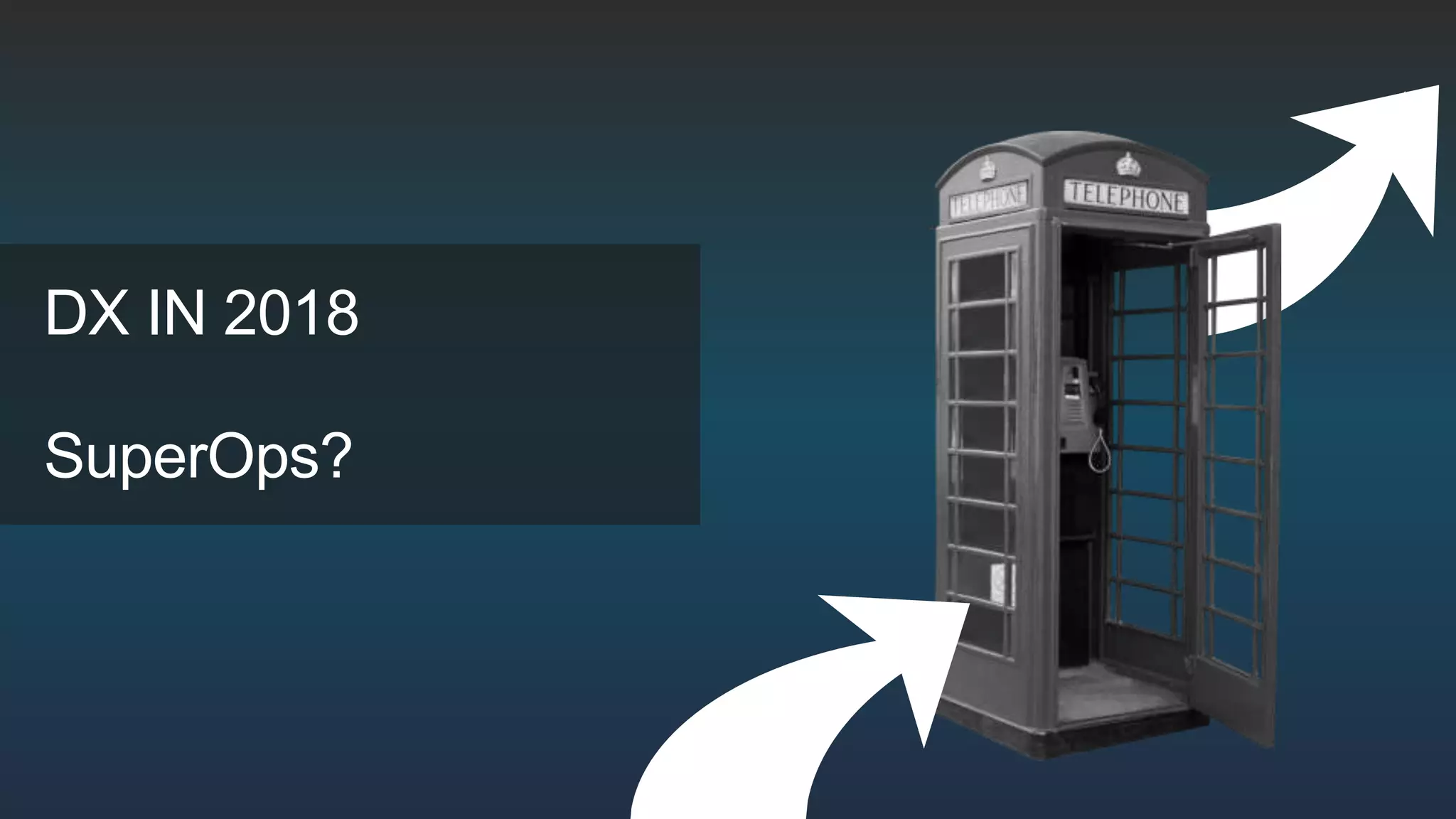 DX IN 2018
SuperOps?
 