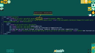 12 Insert slides with demo info for download use
position: relative;
 