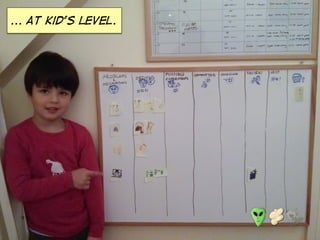 ... At kid’s level.
 