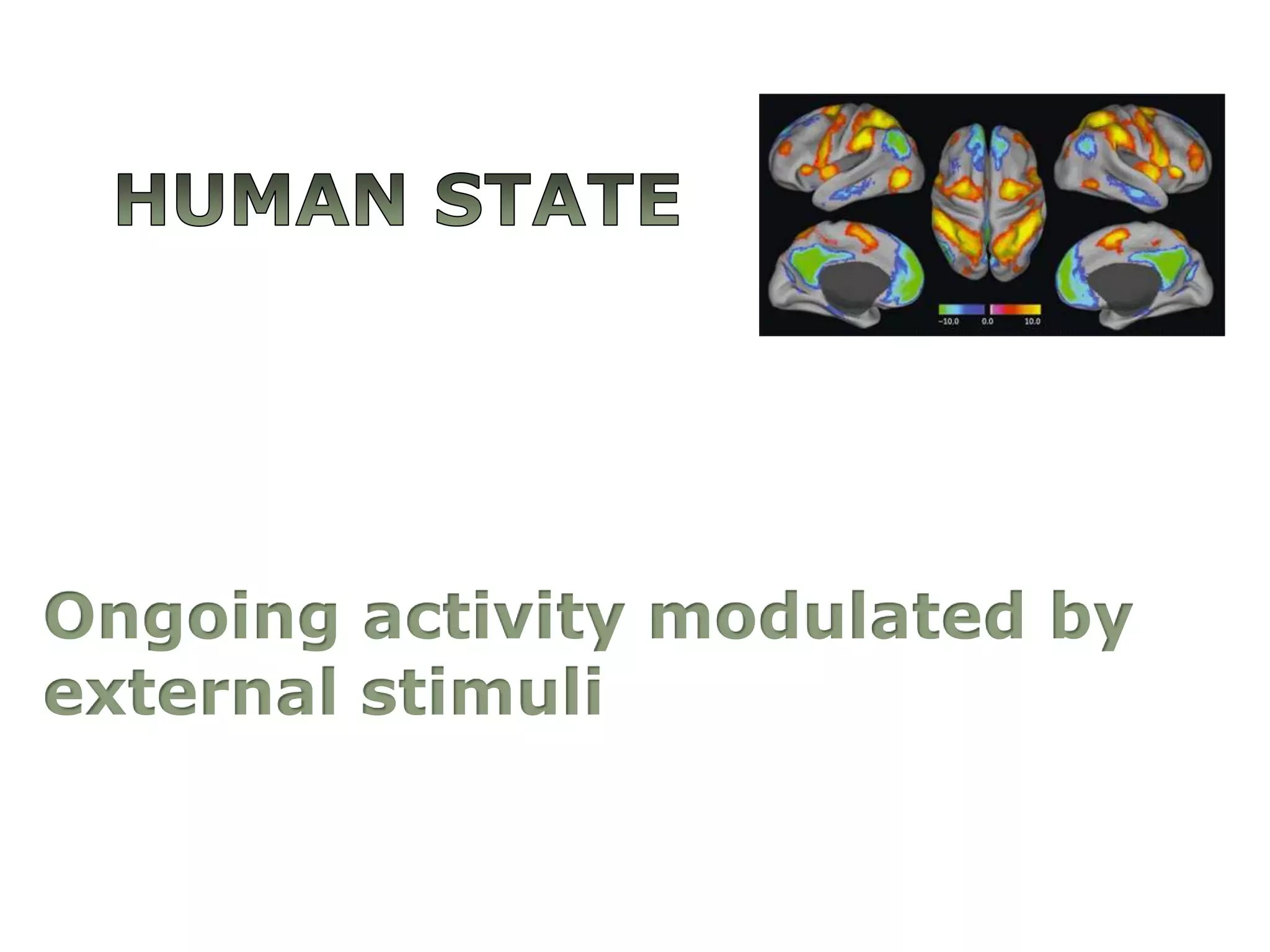 Human StateOngoingactivitymodulatedbyexternalstimuli