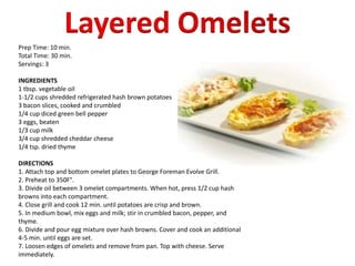 Hash Brown Omelet Skillets Recipe - Lana's Cooking