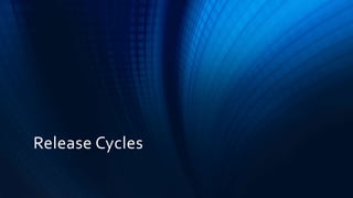 Release Cycles
 
