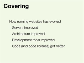 Evolving Archetecture