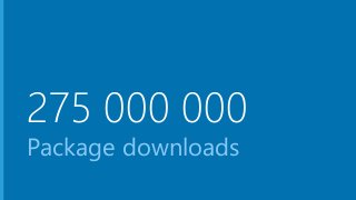275 000 000 
Package downloads 
 