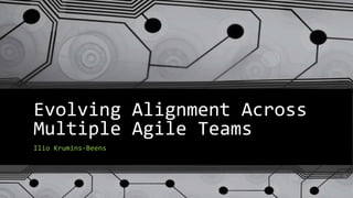 Evolving Alignment Across
Multiple Agile Teams
Ilio Krumins-Beens
 