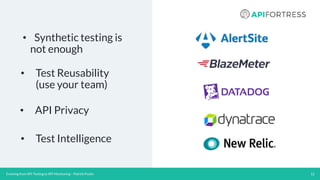 Evolving Api Testing Into Api Monitoring By Patrick Poulin Ppt Evolving Api Testing Into Api Monitoring By Patrick Poulin Ppt