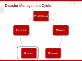 Disaster Management Cycle
49
 