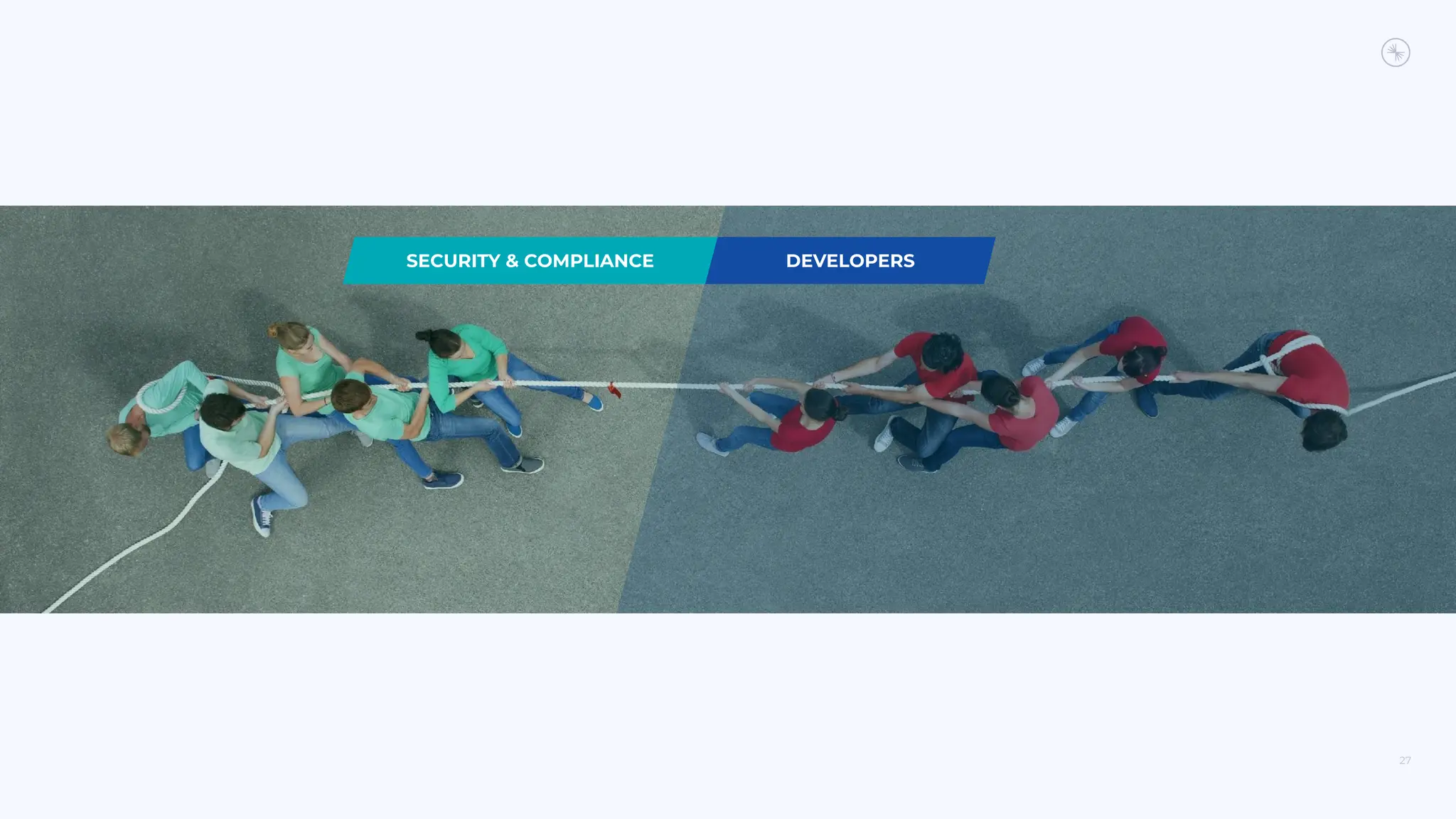 27
DEVELOPERS
SECURITY & COMPLIANCE
 