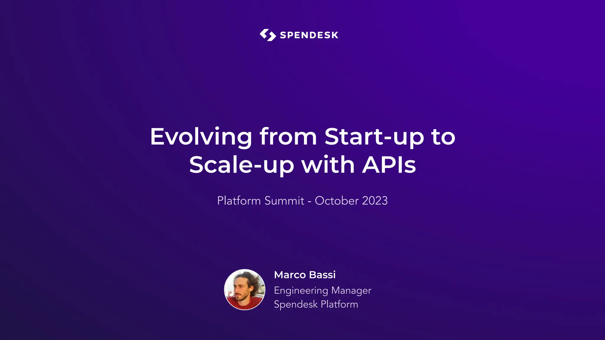 Evolving from Start up to Scale up with APIs | PDF