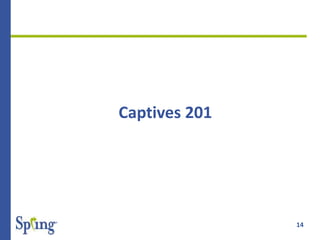 14
Captives 201
 