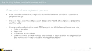 The Evolving Role of the Chief Compliance Officer | PDF