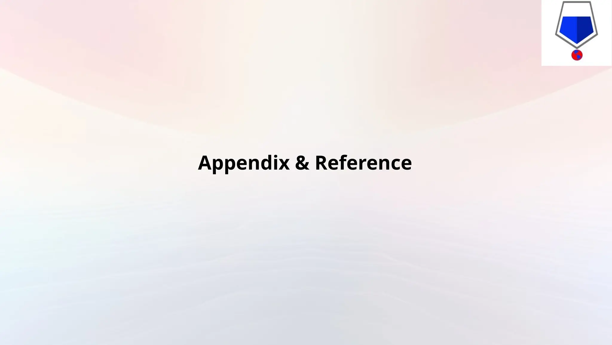 Appendix & Reference
 