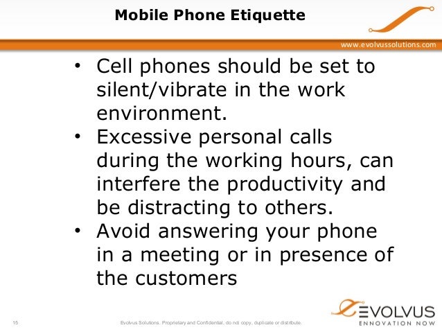 cell phone etiquette at work Evolvus hr cell phone etiquette at work Evolvus hr