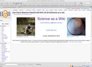 Science as a wiki