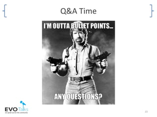 Q&A Time
23
 