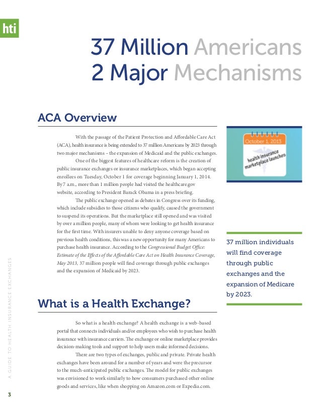 The Guide to Health Insurance Exchanges