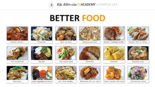 BETTER FOOD
3 Đặc điểm của EVACADEMY - CAMPUS LIFE
 