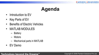 Electric Vehicle Design using Matlab | PPTX