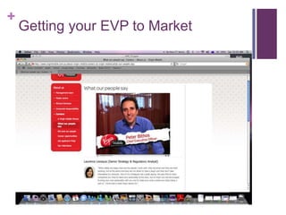 Getting your EVP to Market