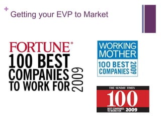 Getting your EVP to Market