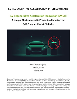 Who Developed Acceleration EV REGENERATIVE ACCELERATION INNOVATION SUMMARY PITCH June 13, 2025.pdf
