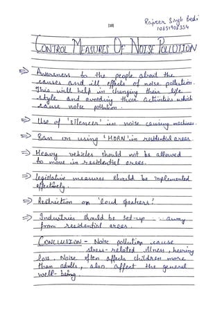 EVS | Hand written Notes | B com sem 4th | by Ritish bedi #RVIRGO | PDF