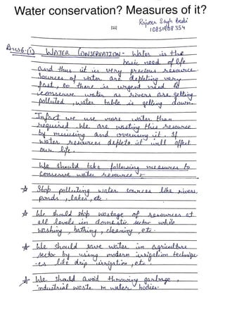 EVS | Hand written Notes | B com sem 4th | by Ritish bedi #RVIRGO | PDF