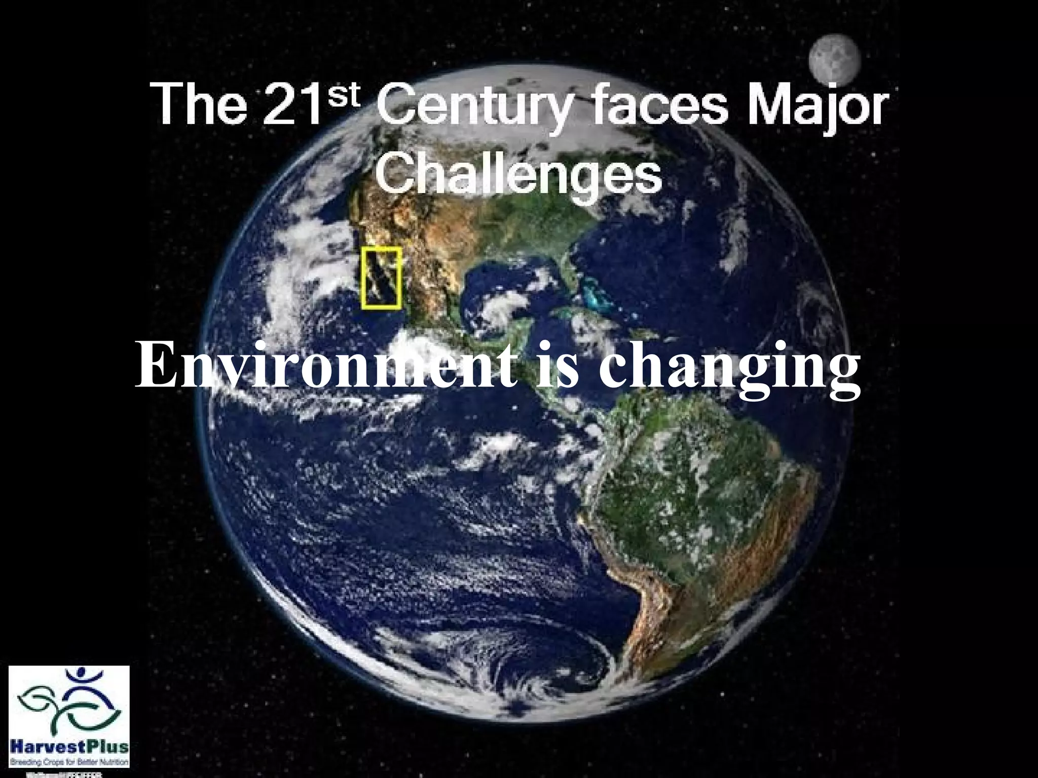 Environment is changing 