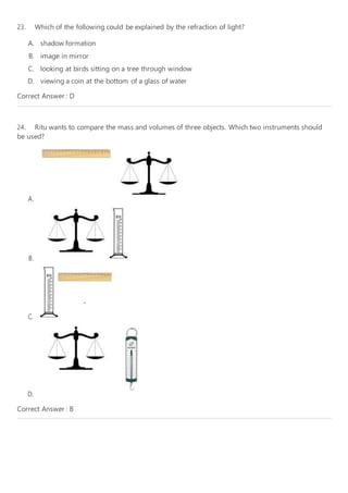 Slate Science CLASS VIII SLATE SCIENCE WITH KEY | DOCX